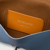 LETTERA® S IN BLUE SAMBUCO NOTTURNO HAMMERED LEATHER | Zanellato