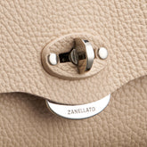 LETTERA® SMALL BAG IN HAMMERED LEATHER PINK ROSE RO | Zanellato