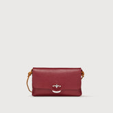 BORSA LETTERA® SMALL IN PELLE MARTELLATA RED OPERA - Pochette | Zanellato