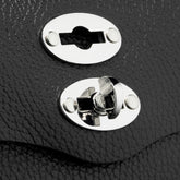 POSTINA® SUPER BABY BAG IN HAMMERED LEATHER BLACK BLACK | Zanellato