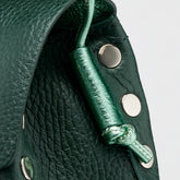 SUPER BABY POSTINA® BAG IN HAMMERED LEATHER GREEN FILO D'ERBA - Green Filo D'Erba | Zanellato