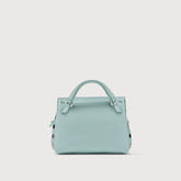 POSTINA® SUPER BABY BAG IN PEPPERMINT GREEN HAMMERED LEATHER | Zanellato