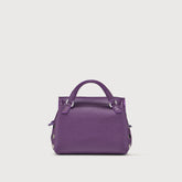 POSTINA® SUPER BABY BAG IN HAMMERED VIOLET AMETHYST LEATHER | Zanellato