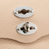 POSTINA® SUPER BABY BAG IN HAMMERED LEATHER PINK DALIA | Zanellato