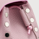 POSTINA® SUPER BABY BAG IN IMPERIAL PINK HAMMERED LEATHER | Zanellato