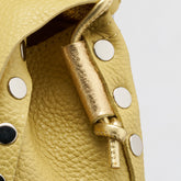 BORSA POSTINA® SUPER BABY IN PELLE MARTELLATA YELLOW CANARIN - Yellow Canarin | Zanellato