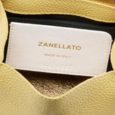 BORSA POSTINA® SUPER BABY IN PELLE MARTELLATA YELLOW CANARIN - Yellow Canarin | Zanellato