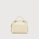 SUPER BABY POSTINA® BAG IN HAMMERED LEATHER WHITE DONNA - White Donna | Zanellato