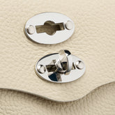 SUPER BABY POSTINA® BAG IN HAMMERED LEATHER WHITE DONNA - White Donna | Zanellato