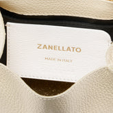 SUPER BABY POSTINA® BAG IN HAMMERED LEATHER WHITE DONNA - White Donna | Zanellato