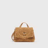 BORSA POSTINA® BABY IN TESSUTO TEDDY BROWN TEDDY - brown teddy | Zanellato