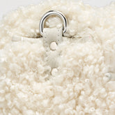 BABY POSTINA® MESSENGER BAG IN TEDDY FUR WHITE MERINOS | Zanellato