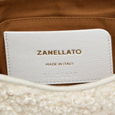 BABY POSTINA® MESSENGER BAG IN TEDDY FUR WHITE MERINOS | Zanellato