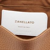 POSTINA® BABY BAG IN HAMMERED LEATHER BROWN AMARETTO | Zanellato