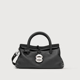 BORSA DOTTA® SMALL IN PELLE MARTELLATA BLACK NERO - Dotta® | Zanellato