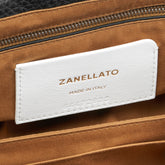 SMALL DOTTA® BAG IN TUMBLED LEATHER BLACK NERO | Zanellato