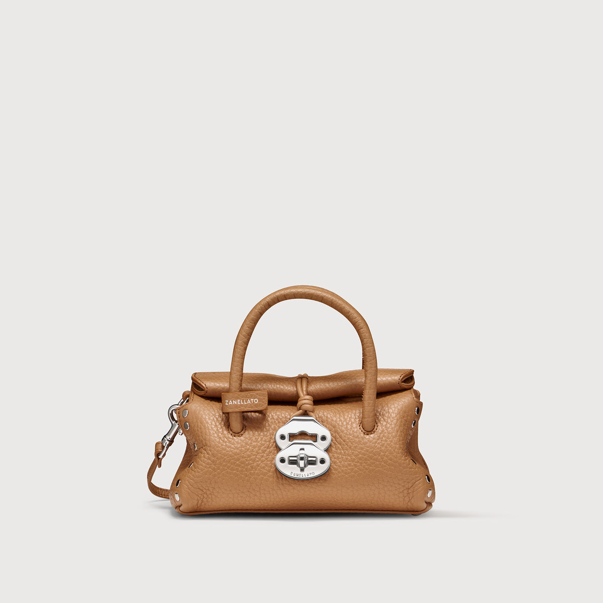 BABY DOTTA® BAG IN HAMMERED LEATHER BROWN AMARETTO Zanellato