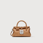 BORSA DOTTA® BABY IN PELLE MARTELLATA BROWN AMARETTO - Dotta® | Zanellato