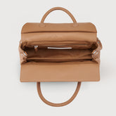 SMALL DOTTA® BAG IN TUMBLED LEATHER BROWN AMARETTO | Zanellato