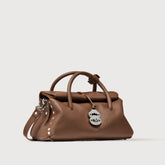 BORSA DOTTA® SMALL IN PELLE MARTELLATA BROWN S.ZENO - Dotta® | Zanellato