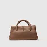 DOTTA® SMALL BAG IN HAMMERED LEATHER BROWN SAN ZENO | Zanellato