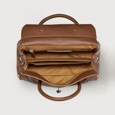 DOTTA® SMALL BAG IN HAMMERED LEATHER BROWN SAN ZENO | Zanellato