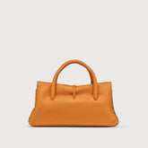 SMALL DOTTA® BAG IN HAMMERED LEATHER ORANGE DEL DOGE - Orange Del Doge | Zanellato