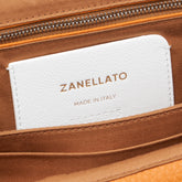 SMALL DOTTA® BAG IN HAMMERED LEATHER ORANGE DEL DOGE - Orange Del Doge | Zanellato