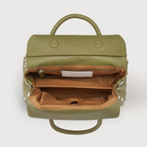 SMALL DOTTA® BAG IN HAMMERED LEATHER GREEN CANALETTO - Green Canaletto | Zanellato