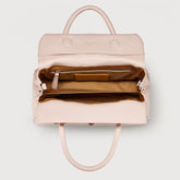 DOTTA® SMALL BAG IN HAMMERED LEATHER PINK CALLAS | Zanellato