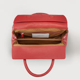 SMALL DOTTA® BAG IN HAMMERED LEATHER RED VENEZIAN - Red Venezian | Zanellato