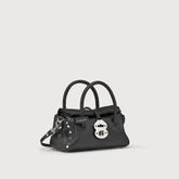 DOTTA® BABY BAG IN SMOOTH BLACK LAVAGNA LEATHER - Small bags | Zanellato