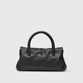SMALL DOTTA® BAG IN SMOOTH LEATHER BLACK LAVAGNA - Black Lavagna | Zanellato