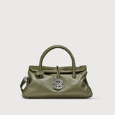 BORSA DOTTA® SMALL IN PELLE LISCIA GREEN OLIVONA - green olivona | Zanellato