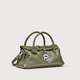 BORSA DOTTA® SMALL IN PELLE LISCIA GREEN OLIVONA - Dotta® | Zanellato