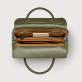 SMALL DOTTA® BAG IN SMOOTH LEATHER GREEN OLIVONA - Green Olivona | Zanellato