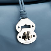 DOTTA® SMALL BAG IN SMOOTH LEATHER BLUE ZELANTE | Zanellato