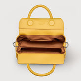DOTTA® BABY BAG IN SMOOTH YELLOW SOLE LEATHER | Zanellato
