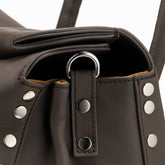 DOTTA® SMALL BAG IN SMOOTH BROWN GIANDUIOTTO LEATHER | Zanellato