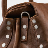 BORSA DOTTA® SMALL IN PELLE LISCIA BROWN SANDALO - Brown Sandalo | Zanellato