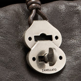 SMALL DOTTA® BAG IN SMOOTH LEATHER BROWN CARBONE - Brown Carbone | Zanellato