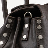 SMALL DOTTA® BAG IN SMOOTH LEATHER BROWN CARBONE - Brown Carbone | Zanellato