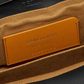 POSTINA® BABY BAG IN AMORETTO BLACK ETNA LEATHER | Zanellato