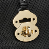 DOTTA® SMALL AMORETTO BLACK ETNA LEATHER BAG | Zanellato