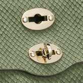 POSTINA® BABY BAG IN AMORETTO GREEN SPINOSO LEATHER | Zanellato