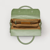 DOTTA® SMALL LEATHER BAG AMORETTO GREEN SPINOSO | Zanellato