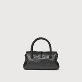DOTTA® BABY CACTUS BLACK CRATER LEATHER BAG | Zanellato