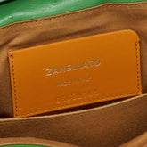DOTTA® BABY LEATHER BAG IN CACTUS GREEN CORTE DEI GRECI | Zanellato