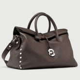 DOTTA® XL IN PELLE MARTELLATA BROWN CASTEL DEL MONTE | Zanellato