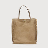 MEDIUM A'SPASSO® BAG IN NUBUCK GREY VOLTOLINA - Grey Voltolina | Zanellato